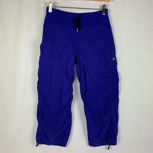 Royal Blue Lululemon Cropped Workout Pants